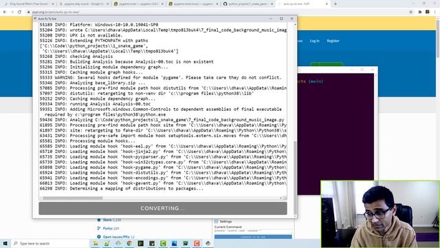 Snake and apple game in python pygame - 8. Convert python to exe | Python project tutorial смотреть онлайн