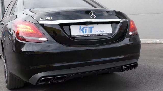 "Just" a Mercedes C-Class C180 W205 with crazy aggressive back Night Package смотреть онлайн