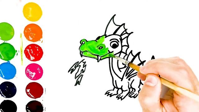 Drawing dragonflies is easy | How to draw a dragon in stages for children. Animal Drawings смотреть онлайн