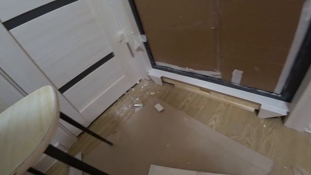 Откос на входную дверь из МДФ!Цены ПВХ плитки!Установили двери!Монтаж карниза к натяжному потолку