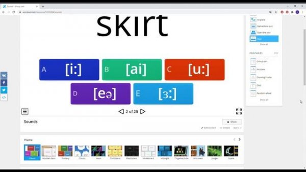 Использование ресурса Wordwall