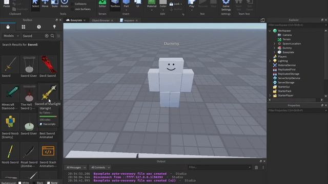 How to make a Respawning Dummy in Roblox Studio EASY смотреть онлайн