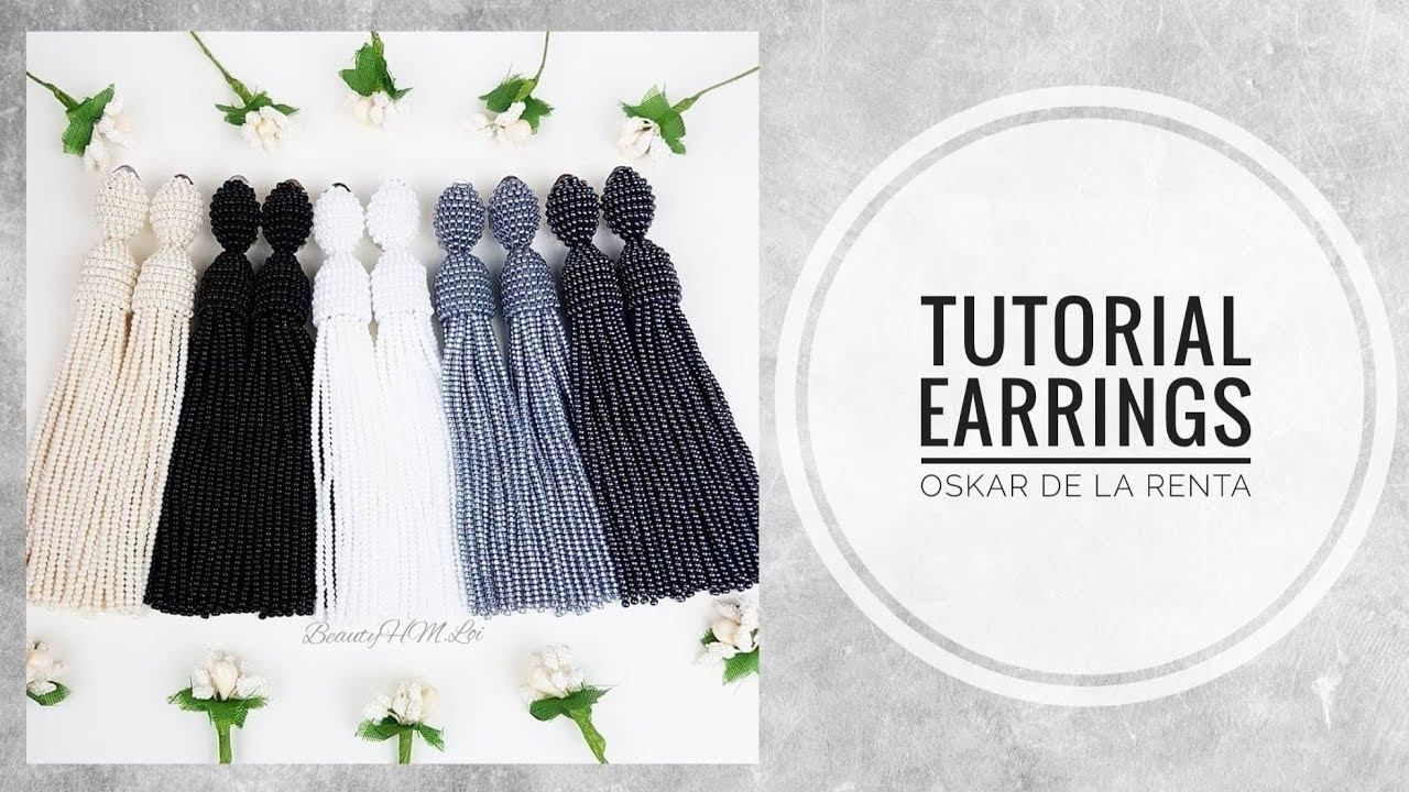 #МК - Серьги Оскар де ла Рента из бисера | #Tutorial - Earrings Oscar de La Renta beaded смотреть онлайн