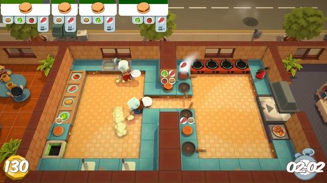 Overcooked Level 1-4 3Stars Walkthrough смотреть онлайн
