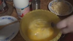 Омлет с замороженными лисичками