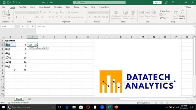 Formatting string looks numbers to numeric for data analysis in Excel.(#datacleaning) смотреть онлайн