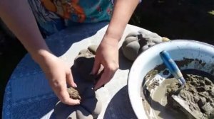 Тыква своими руками из цемента для сада.