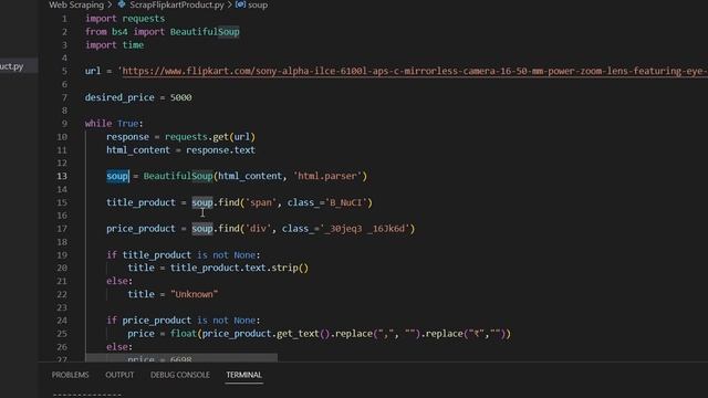 How to scrap a product from E-commerce website and notify | Beautifulsoup | Data To Info смотреть онлайн