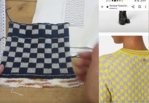 Вяжем полоски по мотивам Версаче #маринабехтер