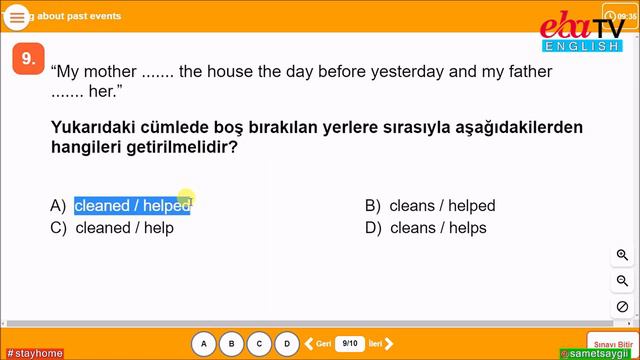 6. SINIF 7. ÜNİTE (HOLIDAYs) AND "SIMPLE PAST TENSE" SORU ÇÖZÜMÜ смотреть онлайн