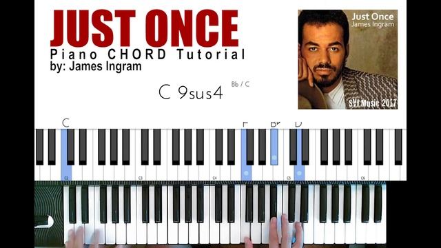 JUST ONCE piano CHORD Tutorial by: James Ingram смотреть онлайн