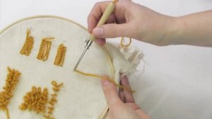 Ковровая ВЫШИВКА: 9 вариантов стежков / для начинающих / тафтинг