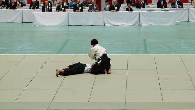 57-я Всеяпонская демонстрация айкидо (2019). (Додзё-тё) Мицутеру Уэсиба