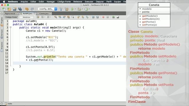 Curso POO Java #04b - Métodos Getter, Setter e Construtor смотреть онлайн