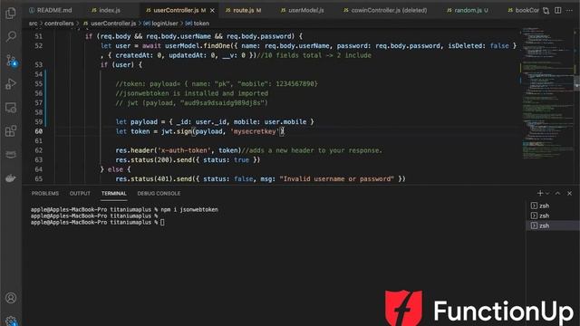 What is the JSON Web Token structure and When should you use it? Part 01 | JWT Summary | FunctionUp смотреть онлайн