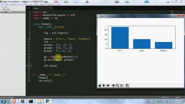 Python dan Matplotlib (06) Grafik Bar смотреть онлайн