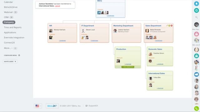 Free Intranet Portal - Departments in Bitrix24 смотреть онлайн