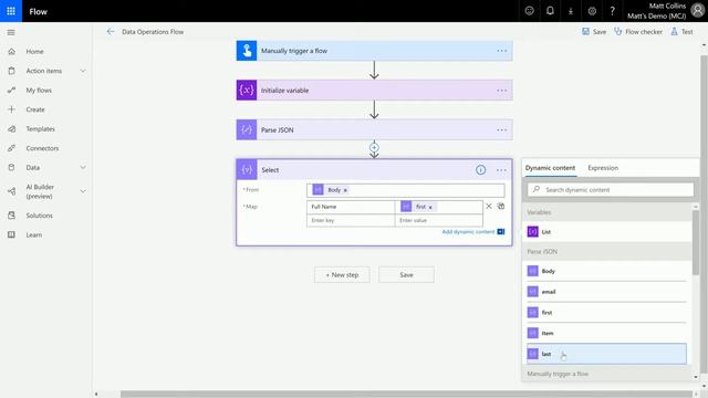 Power Automate Flow How to: Data Operations Select смотреть онлайн