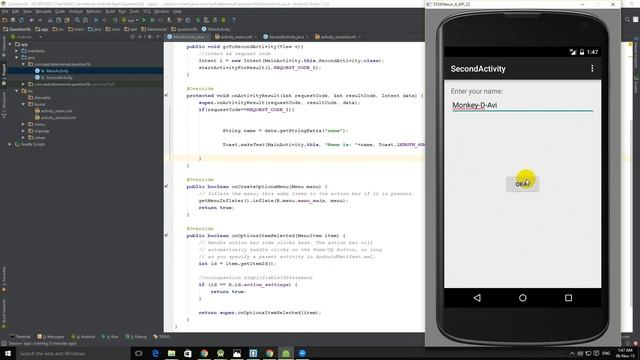 5. (b) Start Activity For Result смотреть онлайн