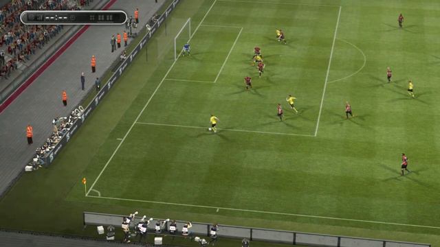 Гол с острого угла Марцеля Шмельцера (PES 2013) смотреть онлайн