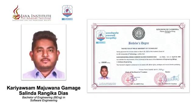 IIC University | (B Eng) in Software Engineering | Java Institute for Advanced Technology | ICBM смотреть онлайн