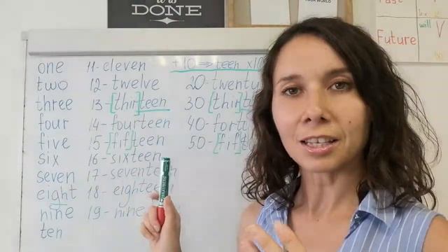 Английские числа от 1 до 1000