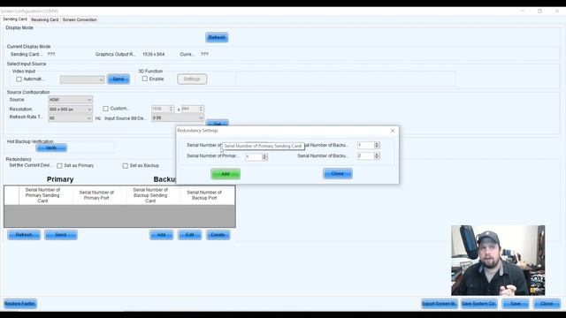 Novastar NovaLCT Creating a Redundant Backup смотреть онлайн