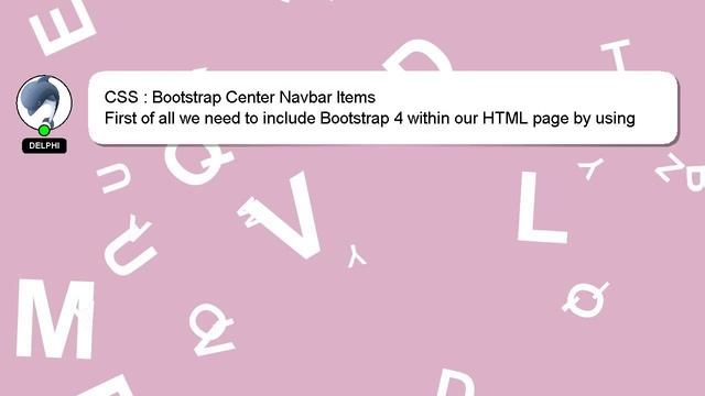 CSS : Bootstrap Center Navbar Items смотреть онлайн