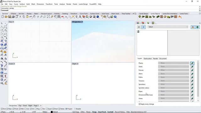 Lands Design for Rhino tutorial 01: Lands Design interface смотреть онлайн