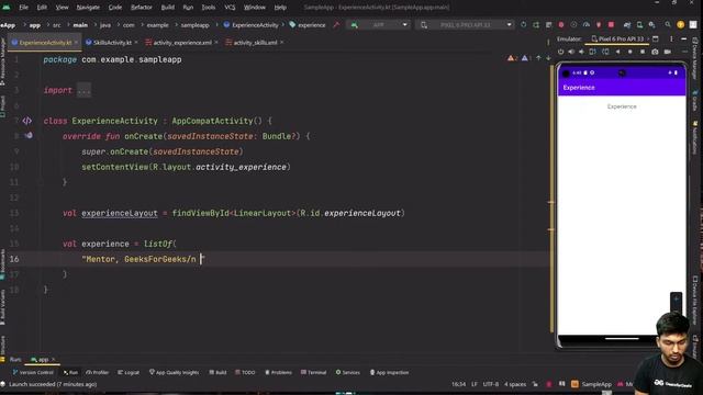 Navigating Between Screens with Kotlin || ANDROID DEVELOPMENT using KOTLIN || GeeksforGeeks смотреть онлайн