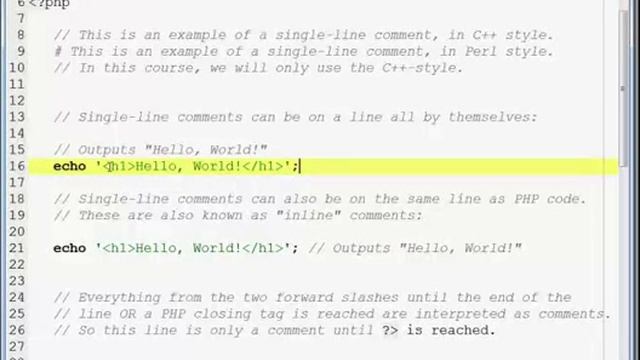 05 Basic PHP Syntax смотреть онлайн