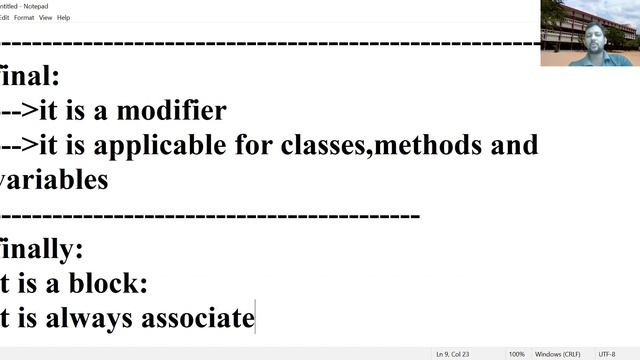 difference between final,finally and finalize смотреть онлайн