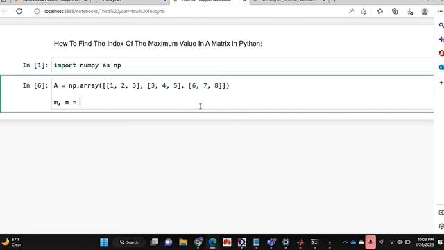 ✅ How To Find The Index Of A Maximum Value In A Matrix In Python ? смотреть онлайн