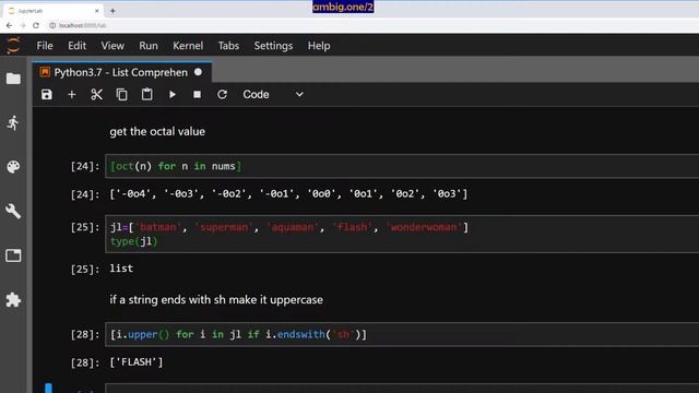 Python - List Comprehensions [3.7] смотреть онлайн