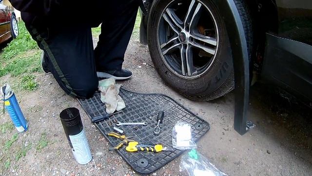 Установка накладки колесной арки VW TIGUAN. смотреть онлайн