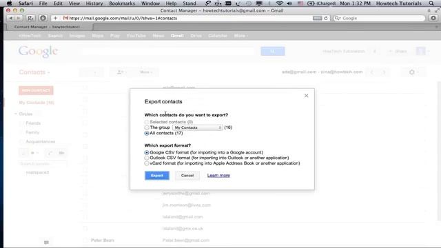 How To Export Your Gmail Contacts
