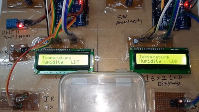 DHT11 / LDR Sensor's Under Water Wireless Data Transfer Using Arduino with IR and LCD смотреть онлайн