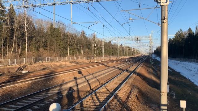Сапсан, Москва-С.Петербург, ст.Малино Октябрьская ЖД смотреть онлайн