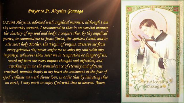 June 21 - Feast of St Aloysius Gonzaga, Religious | Prayer to St. Aloysius смотреть онлайн