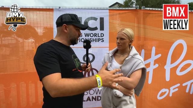Live from the UCI BMX World Championships in Glasgow - Freia Challis Interview смотреть онлайн