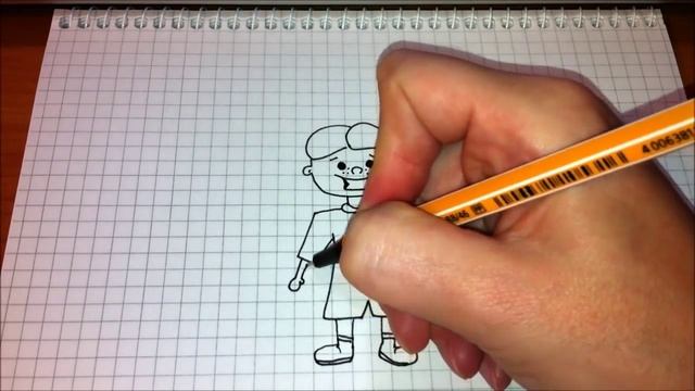 Простые рисунки #141 Как нарисовать Спортсмена -силача =) смотреть онлайн