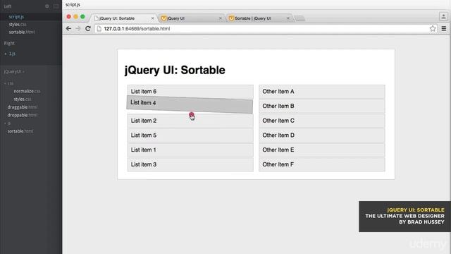 136 jQuery UI Sortable смотреть онлайн