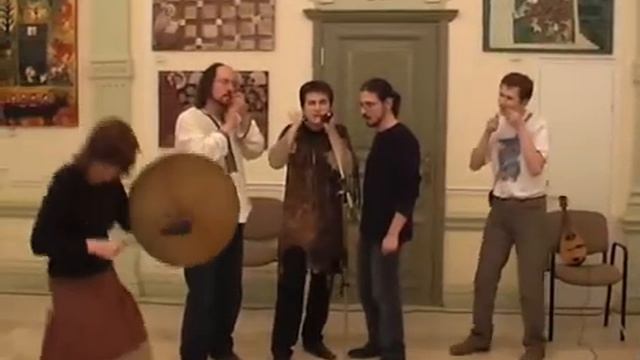 Танцы с бубном в сопровождении хора варганавтов и саунд чек. смотреть онлайн