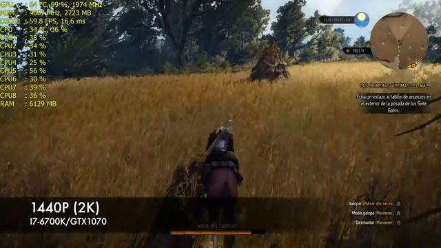 The Witcher 3 1080p / 2K / 4K GTX 1070 / i7-6700K / Silvia Tech Review смотреть онлайн