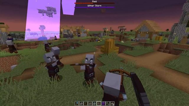 Minecraft Raid vs Wither Storm On Hard difficulty! смотреть онлайн