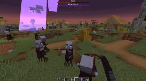 Minecraft Raid vs Wither Storm On Hard difficulty!