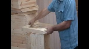 Деревянные ульи в шип