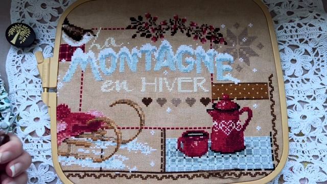 Вышивка. Madame la fee. La Montaigne en Hiver. смотреть онлайн