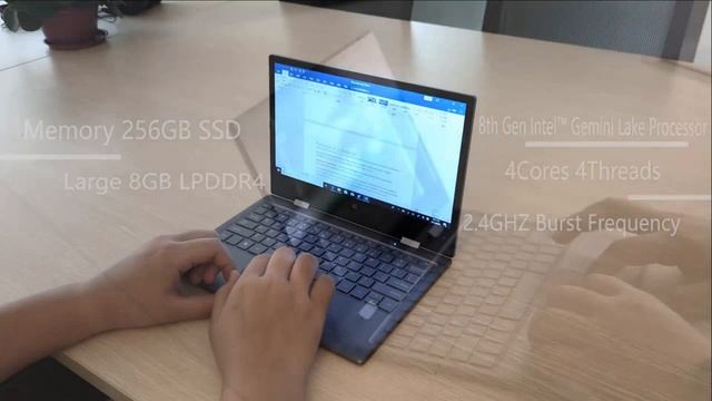 BMAX Y11 Laptop 360-degree 11.6 Inch 256GB SSD ROM Notebook Banggood Review Price смотреть онлайн